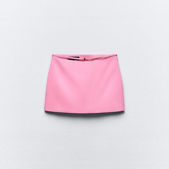 Zara CUTβOUTβMINIβSKIRTβpink - Picture 9 of 10